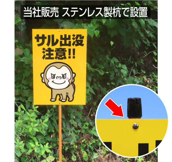 画像7: イノシシ出没注意【看板】 (7)